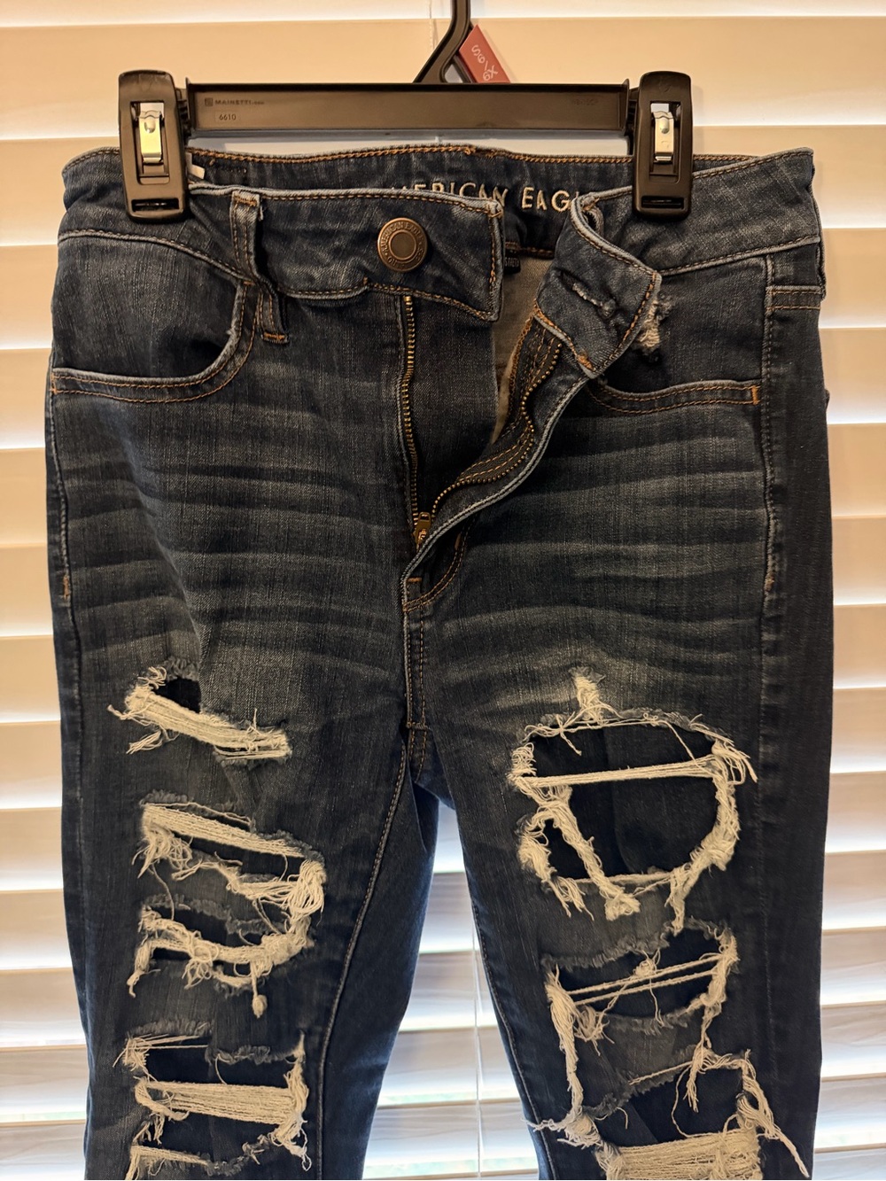 American Eagle Outfitters Women’s Ripped 360 Next Level Stretch Jeans